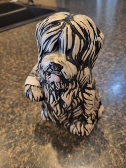 Sheepdog porcelain 7" figurine