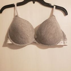 Danskin Gray Soft Push Bra New