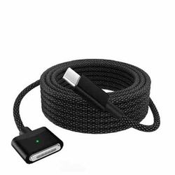 Fast Charging Cable USB Type C to Magsafe 3 Magnetic Charger Cord (6.6 ft Black)