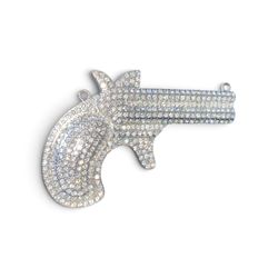 Gun Pendant ( Cubic Zirconia). 