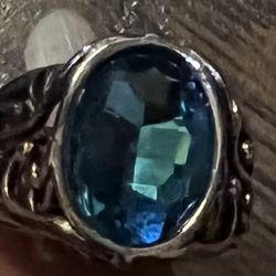 Ring With Green Stone 