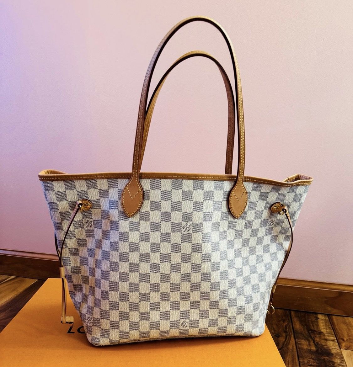 Louis Vuitton Never full Damier Azur MM
