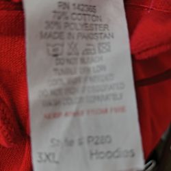 Supreme Red Hoodie 3XL