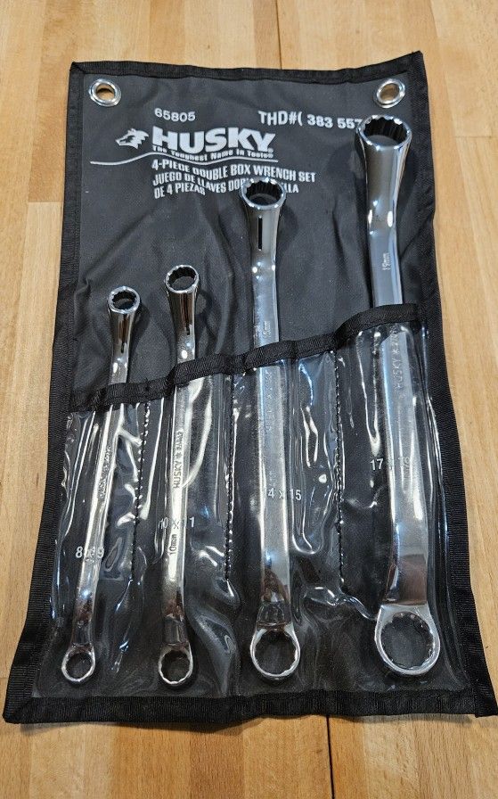 Husky 4 Piece Double Box Wrench Set