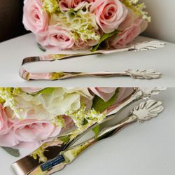 Vintage Silverplated Ice Tongs