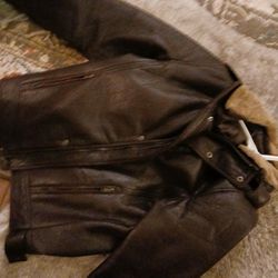 Leather Jacket. Calvin Cline Sm