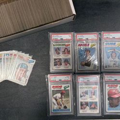 1977 Topps Baseball Complete Set Ryan Dawson Murphy Brett Rose Bench PSA 7 6 5