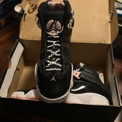 Air Jordan pink and black