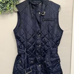 Banana Republic Navy Blue Lightweight Puffer Vest Size S