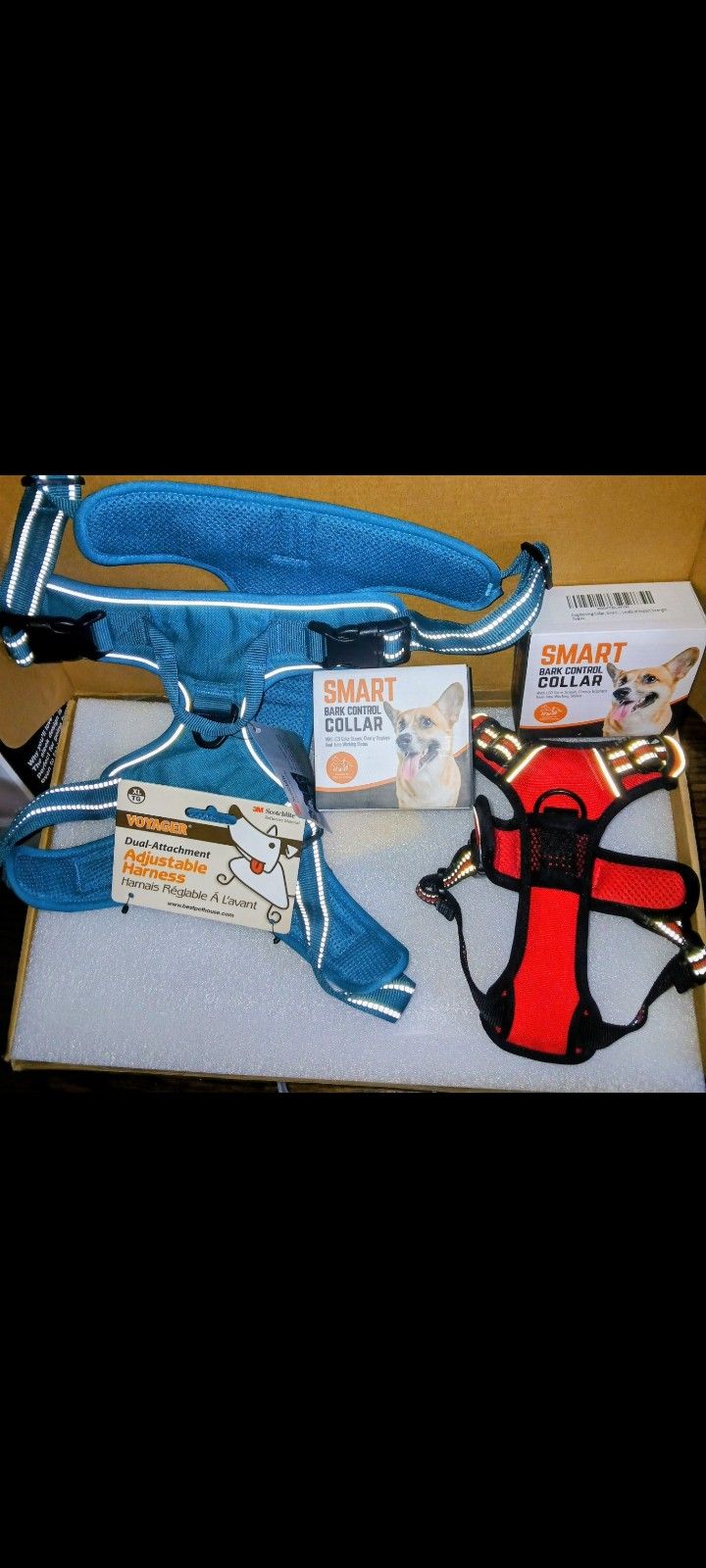 Pet accessories, Dog Adjustable Harness Dual Attachment Red XS $25 or XL In blue $28 etc..
