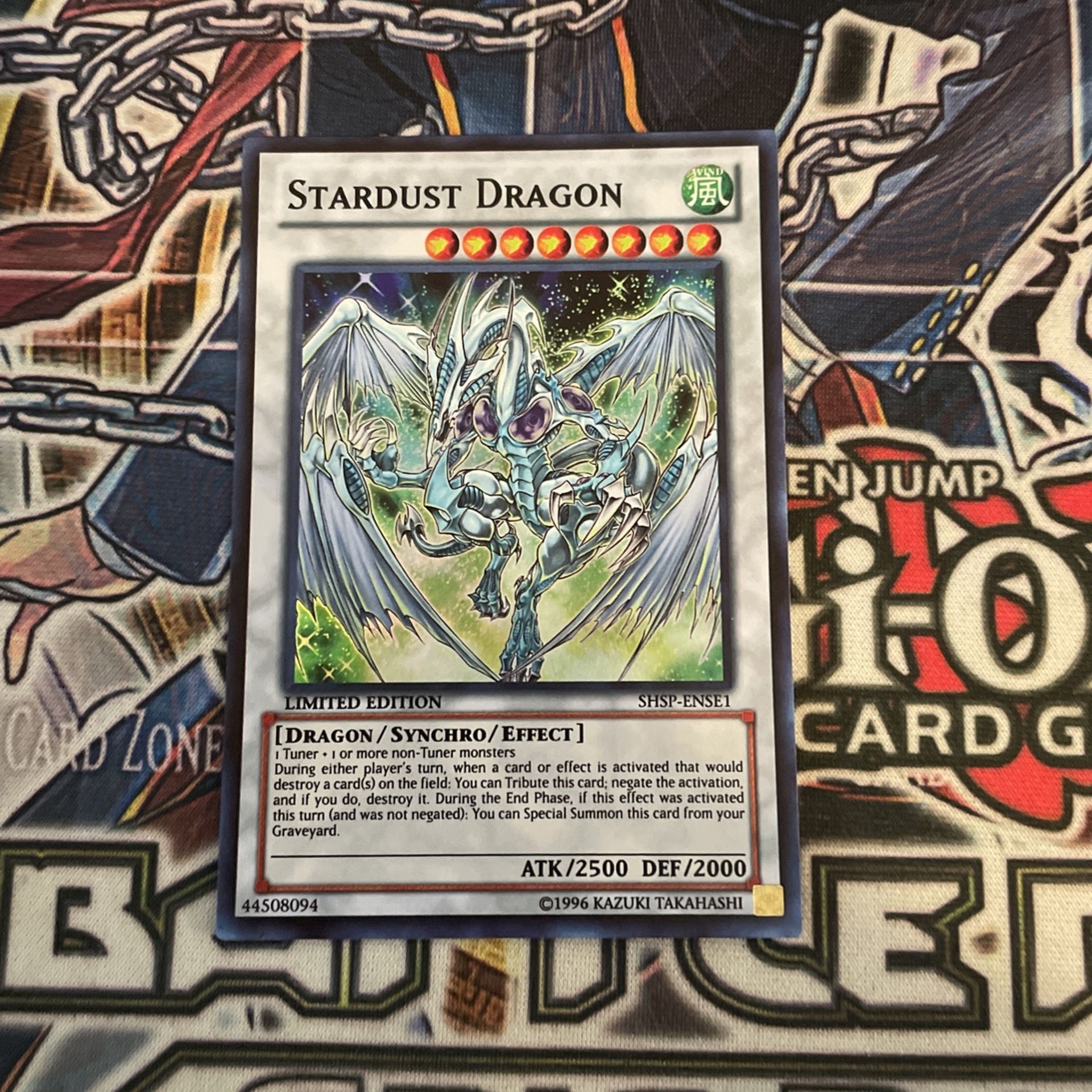 Yugioh! Stardust Dragon. SHSP-ENSE1. Limited Edition. Super Rare. Near Mint.