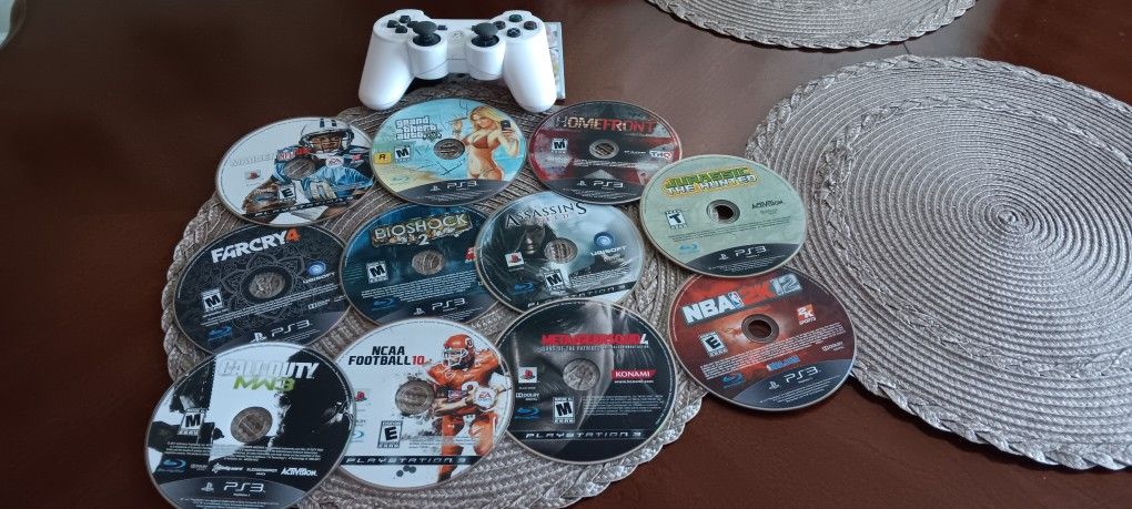 Games And Controler Ps3