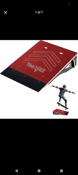 Yes4All Skateboard Ramp, Bike Ramp for Beginners, 220 lb Capacity