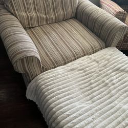 Love Seat Chair And Footstool