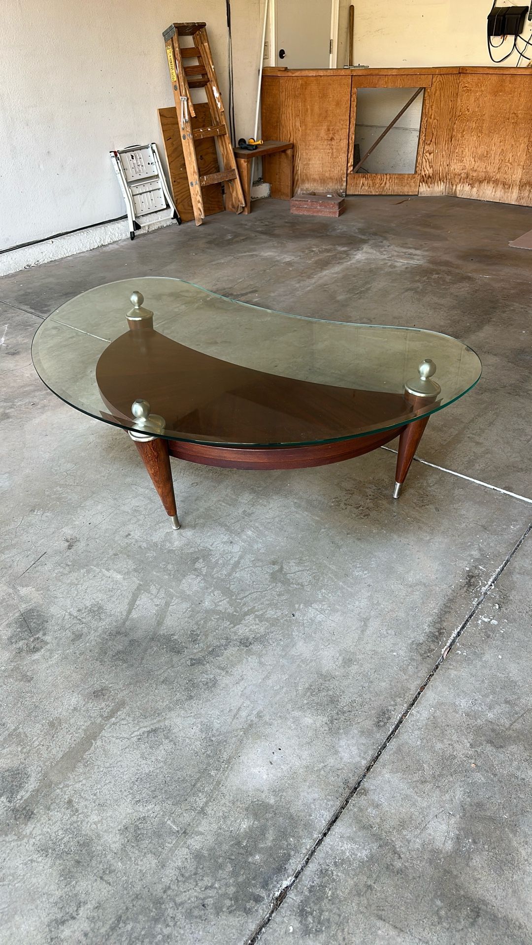 Mid Century Modern Glass Coffee Table