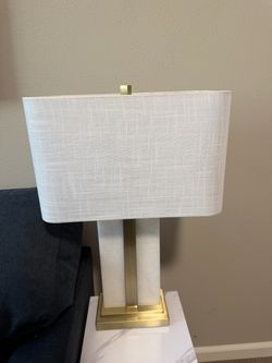 Modern Table Lamp with Gold Base