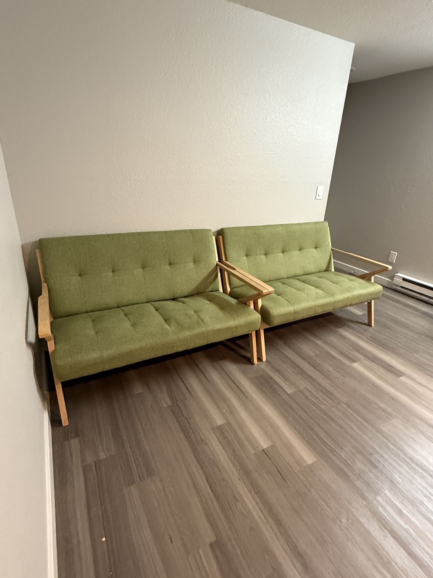 Bondi 53" Wide Modern And Country Arm Sleeping Tufted Accent loveseat sofa