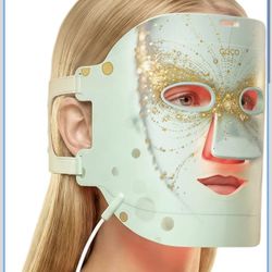 Red Light Therapy for Face, Red, Blue and Near-Infrared Light Therapy Mask for Face, Anti-Wrinkles & Facial Skincare, Portable & Rechargeable, LED Fac