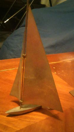 Metal sail boat