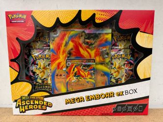 Pokémon TCG: Ascended Heroes Mega Emboar ex Box (Brand New/Sealed)
