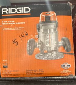 Ridgid 1/2in Fixed Base Router