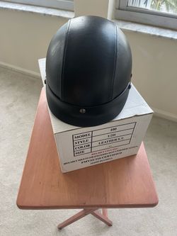 Motorbike Women Leather Helmet only Wore Once