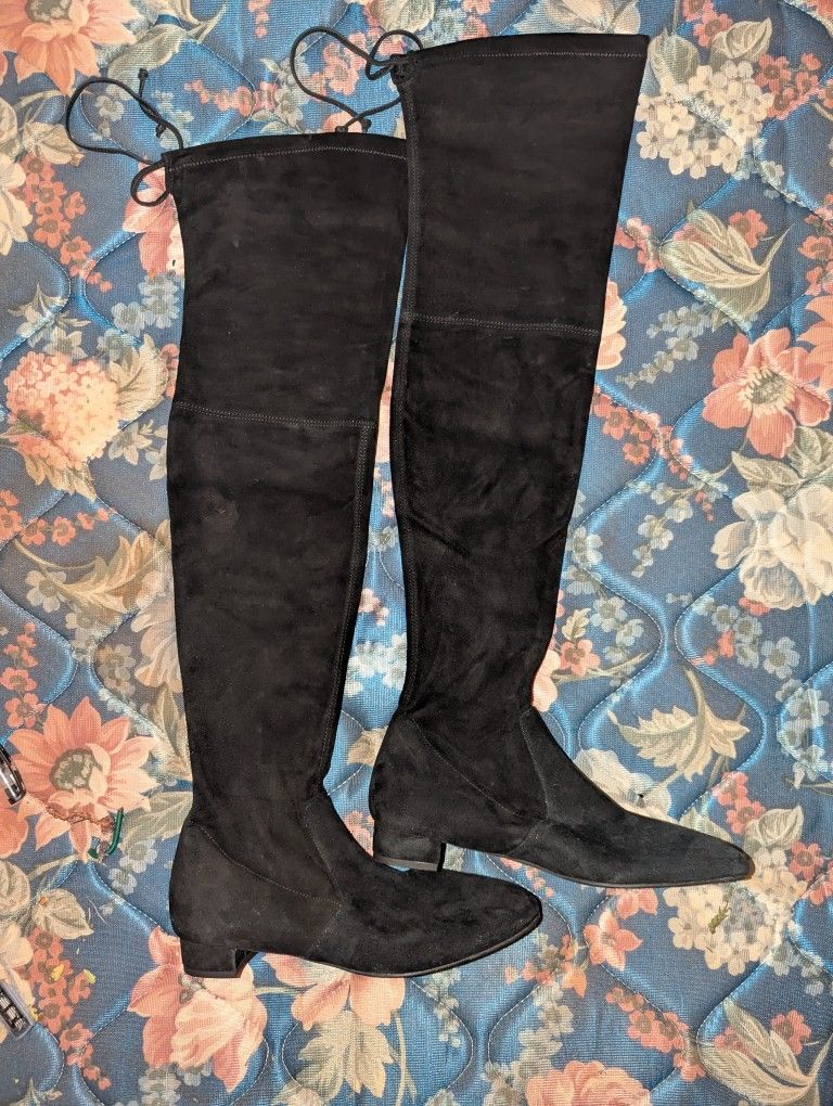 Brand New And Never Worn Stuart Weitzman Genna 25 City Over The Knee Suede Boots Size 7.5B