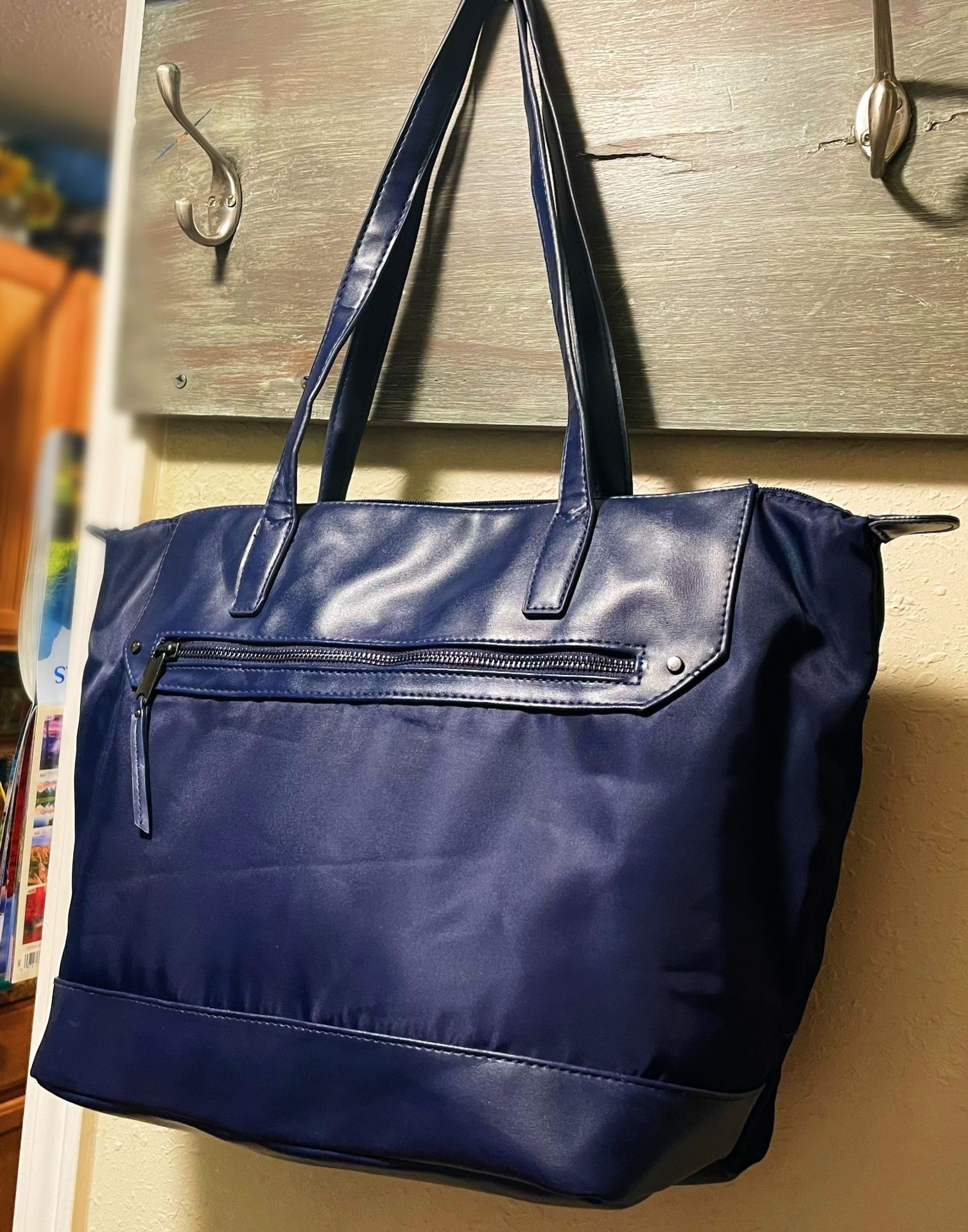 Navy Tote Purse