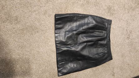 Faux Leather Skirt