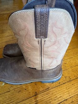Justin Steel Toe Boots Western Style size 13