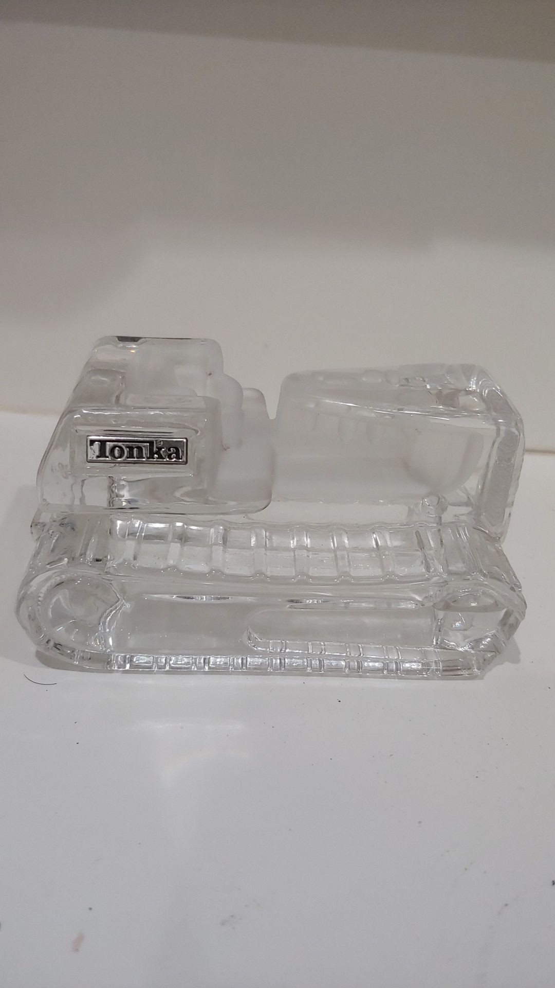 Vintage TONKA Crystal Glass Bulldozer