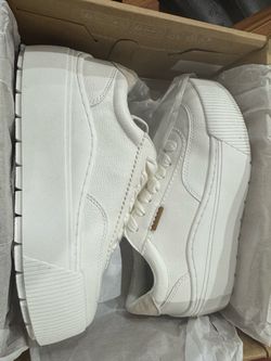 White Platform Sneakers Size 6
