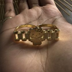 14k Gold Rolex Hello Kitty Ring