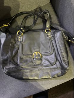 Black coach handbag