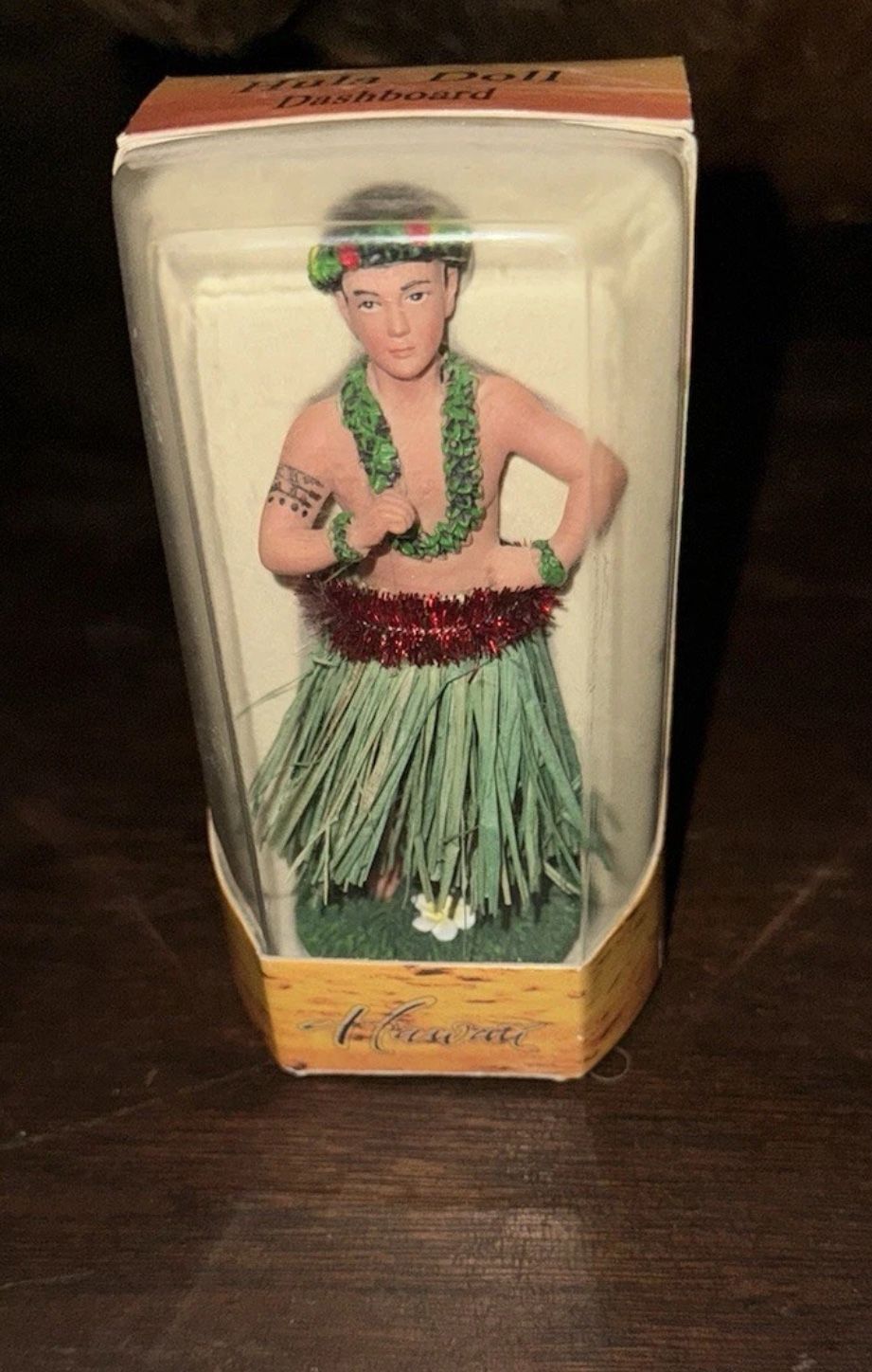 Hula Man Dashboard Dancing Doll Hawaii Souvenir Figurine