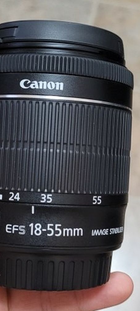 Canon EF S 18-55mm with caps