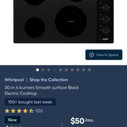 New Glass Cooktop $300