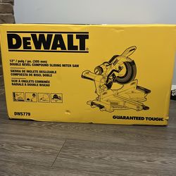 Dewalt 12” plug double bevel sliding  miter saw
