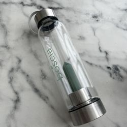 *BRAND NEW* Glass Water Bottle With Crystal 