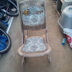 Antique Folding Rocking Chair (Fixer Project)