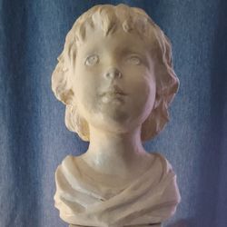 Antiqued Bust Of A Child