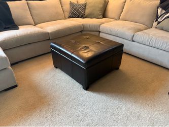 Espresso Storage Ottoman – 30” x 30”