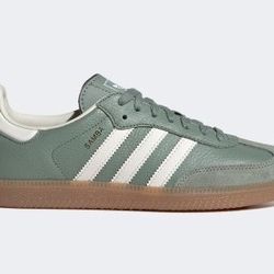 adidas Samba OG Silver Green (Women’s, Size 5.5)