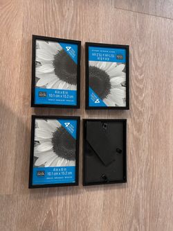 Studio Decor 4x6 Black Picture Frames – Set of 4