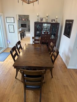 Dining room table and chairs