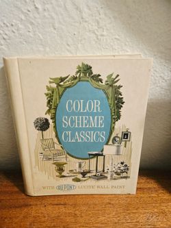 **SOLD WAITING FOR PICK UP Mid-century 1960s Book COLOR SCHEME CLASSICS with DUPONT LUCITE WALL PAINT RARE (Read)