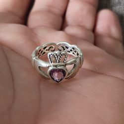 Claddagh Ladies Promise Love Ring 925