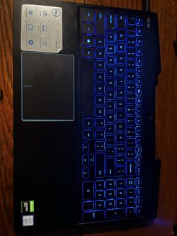 Gaming laptop and monitor