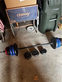Workout Weight Bar With Weights