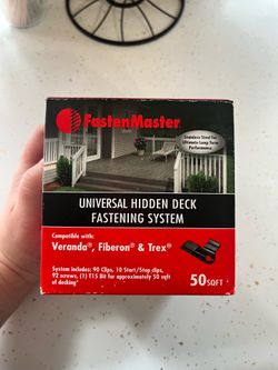 Hidden deck fastening system